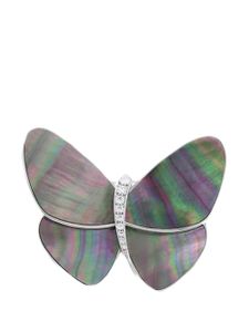 Van Cleef & Arpels broche Envolées Précieuses Papillon en or blanc 18ct ornée de diamants (années 2010) - Argent