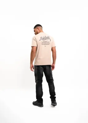Malelions Casino T-Shirt Heren Beige - Maat M - Kleur: Beige | Soccerfanshop