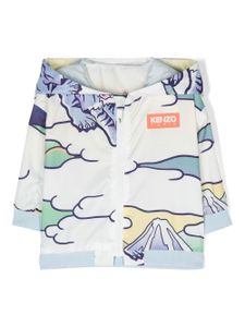 Kenzo Kids coupe-vent réversible à imprimé graphique - Blanc