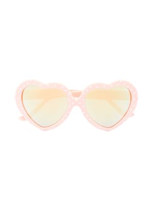 Billieblush lunettes de soleil à monture cœur - Rose