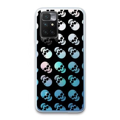 Musketon Skulls: Xiaomi Redmi 10 Transparant Hoesje