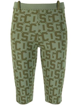 GCDS legging crop bicolore - Vert