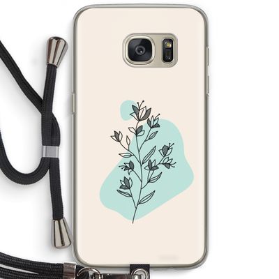 Violets are blue: Samsung Galaxy S7 Transparant Hoesje met koord