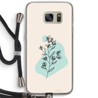 Violets are blue: Samsung Galaxy S7 Transparant Hoesje met koord