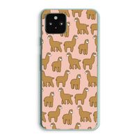 Alpacas: Google Pixel 5a 5G Transparant Hoesje