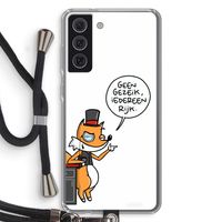 Geen Gezeik: Samsung Galaxy S21 FE Transparant Hoesje met koord