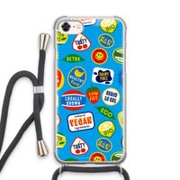 Fruitsticker: iPhone 7 Transparant Hoesje met koord
