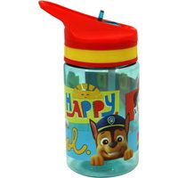 Paw Patrol drinkfles/drinkbeker/bidon met drinktuitje - rood - kunststof - 400 ml