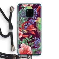 Papegaaien: Huawei Mate 20 Pro Transparant Hoesje met koord