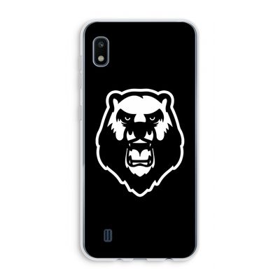 Angry Bear (black): Samsung Galaxy A10 Transparant Hoesje