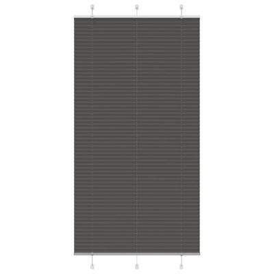 Pliss rolgordijn 105x200cm stofbreedte 104,4cm polyester zwart
