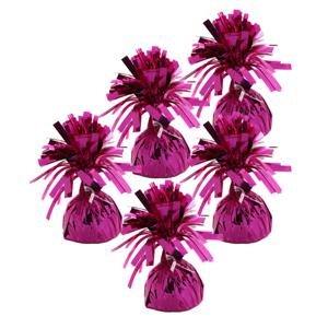 Ballon gewichtjes - 10x - fuchsia - 170 gram - gewichtjes voor helium ballontrosjes