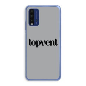 Topvent Grijs Zwart: Xiaomi Redmi 9T Transparant Hoesje