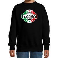 Have fear Italy is here / Italie supporter sweater zwart voor kids - thumbnail