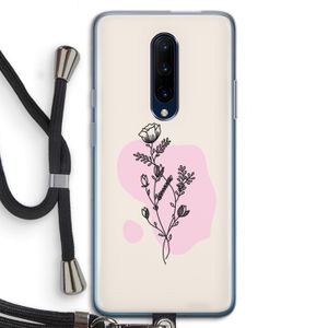 Roses are red: OnePlus 7 Pro Transparant Hoesje met koord
