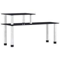 VidaXL Keukenschap 45x16x26 cm gehard glas zwart VidaXL Keukenschap 45x16x26 cm gehard glas zwart