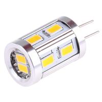G4 5W 12 LEDs 5730 SMD 2800-3200K leiden het licht van het graan AC/gelijkstroom 10-26V (warm wit)