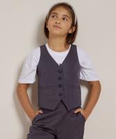 gilet met glitterstrepen