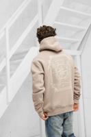Malelions Compass Hoodie Heren Bruin - Maat L - Kleur: Taupe | Soccerfanshop