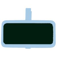 Vaessen Creative • schoolbordje met wasknijper 4x3cm 12pcs baby blauw