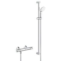 GROHE Grohtherm 500 thermostatische douchemengkraan met glijstang en handdouche chroom 34797000 - thumbnail