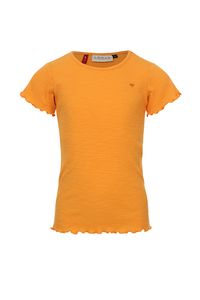 LOOXS Little Meisjes t-shirt slub rib - Oranje