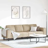 Bankstel Lichtgrijs Faux suede leer