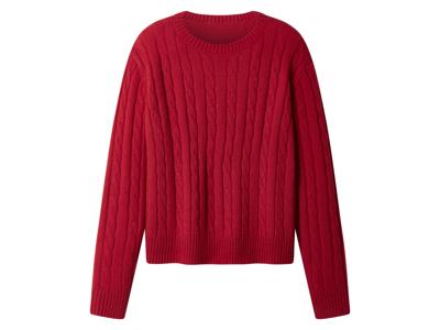 esmara Gebreide dames trui (Rood, XS (32/34))