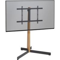 TVS 3695 | tv vloerstandaard | Eikenhoud & staal | 40-77"