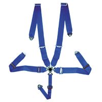 Racing Sportgordel 5-Punts Blauw + Quick Release + E-keur (3-inch) SY3065B