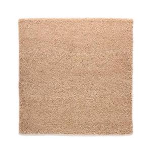 Tapeso Vierkant hoogpolig vloerkleed - Shaggy Grand beige - 160x160 cm