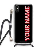 Namecase: iPhone X Transparant Hoesje met koord