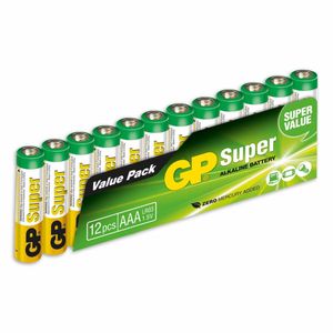 Super Alkaline Aaa-Batterijen 12pk