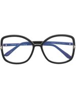 TOM FORD Eyewear lunettes de vue FT5845B à monture oversize - Noir - thumbnail