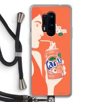 Peach please!: OnePlus 8 Pro Transparant Hoesje met koord