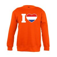 Oranje I love Holland sweater kinderen - thumbnail