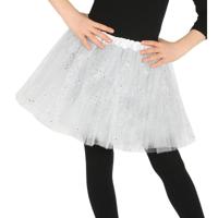 Fiesta Petticoat/tutu rokje - meisjes - wit - 31 cm - Tule onderrokje - kinderen