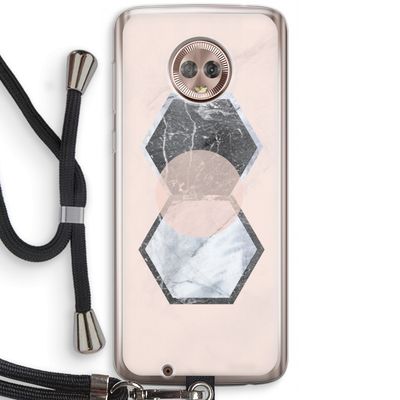 Creatieve toets: Motorola Moto G6 Transparant Hoesje met koord
