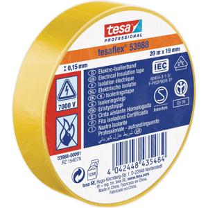 tesa 53988-00091-00 Isolatietape tesa Professional Geel (l x b) 20 m x 19 mm 1 stuk(s)