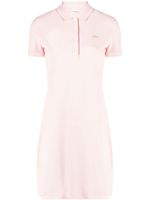 Lacoste robe-polo à patch logo - Rose