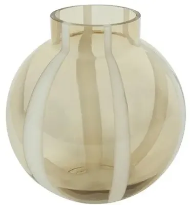 Countryfield vaas glas sweet-dori 22x21cm bruin