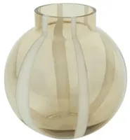 Countryfield vaas glas sweet-dori 22x21cm bruin