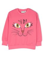 Mini Rodini sweat en coton biologique à imprimé graphique - Rose