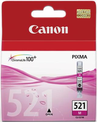 Canon inktcartridge CLI-521M, 445 pagina&apos;s, OEM 2935B001, magenta