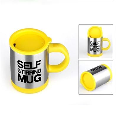 400ml mokken automatische elektrische zelf roeren mok Cup koffie melk mengen mok Smart RVS SAP mix Cup Drinkware (geel)