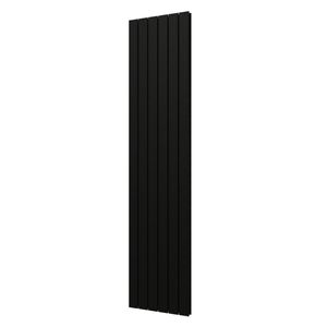 Designradiator Plieger Cavallino Retto Dubbel 1287 Watt Middenaansluiting 200x45 cm Mat Zwart