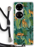 Luipaard 2: Huawei P50 Pro Transparant Hoesje met koord