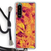 Eternal Fire: Sony Xperia 5 III Transparant Hoesje met koord