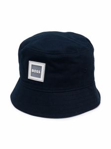 BOSS Kidswear bob à patch logo - Bleu