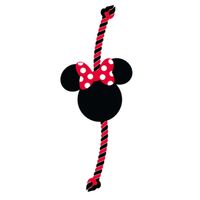 Minnie Mouse Hondenspeeltje - piepend pluche en touw